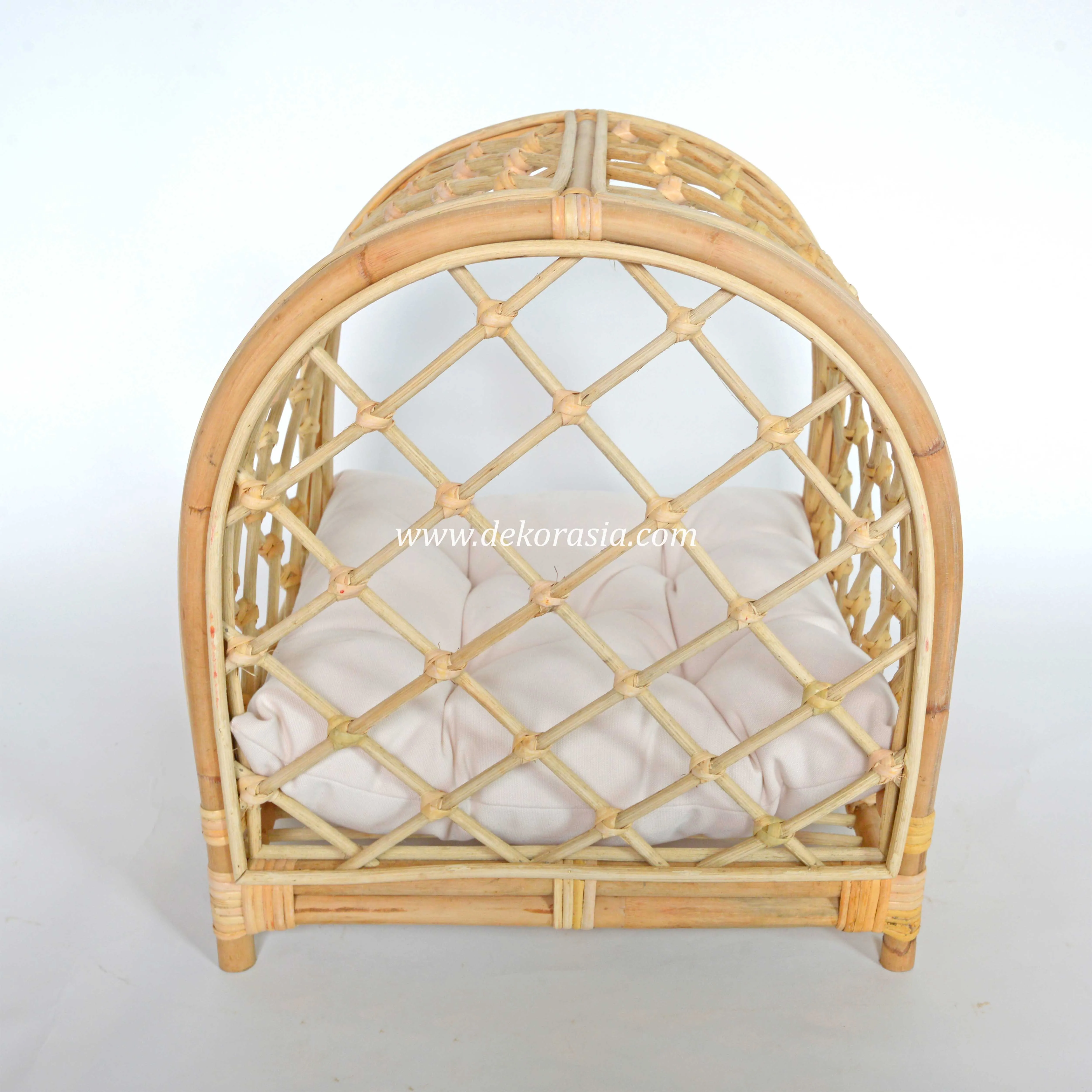 Rattan Pet Bed Cat Dog Cushion Pet Beds, Soft and Comfortable for Pets Luxury Pet Bed, Sofa Beds Pet Cages & Houses Animal Cages