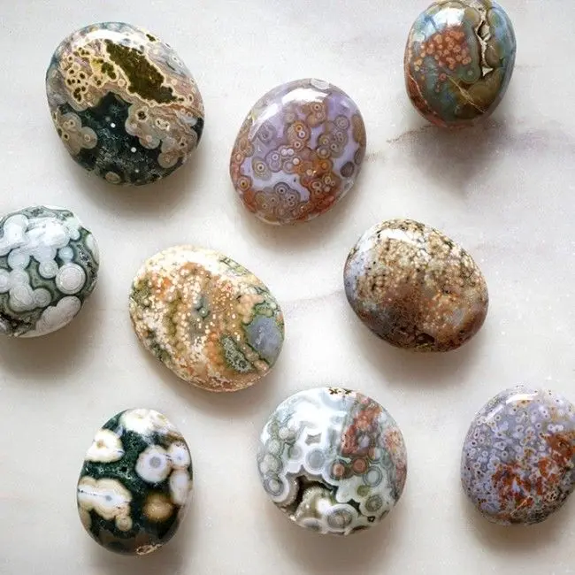 Ocean Jasper Palm Stone Wholesale Bulk Genuine Natural for Healing Crystal and Meditation for Sale | Trader and Supplier Europe