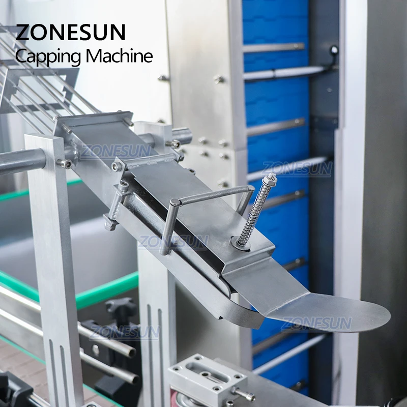 ZONESUN автомат по производству пластиковых F-Стиль галлонов кувшины масло косметика парфюмерия диспенсер кепки подтяжки с завинчивающейся крышкой укупорочные машины фидера