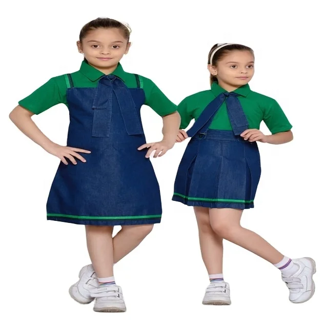 High Quality Customized Fancy Product Kids Clothing Girls T shirt With Skirt School Uniform