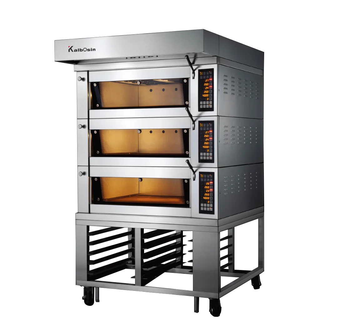Kalbosin Commercial bread baking machine french baguette bread oven prices Equipment,electric cake 3 deck bakery oven with steam