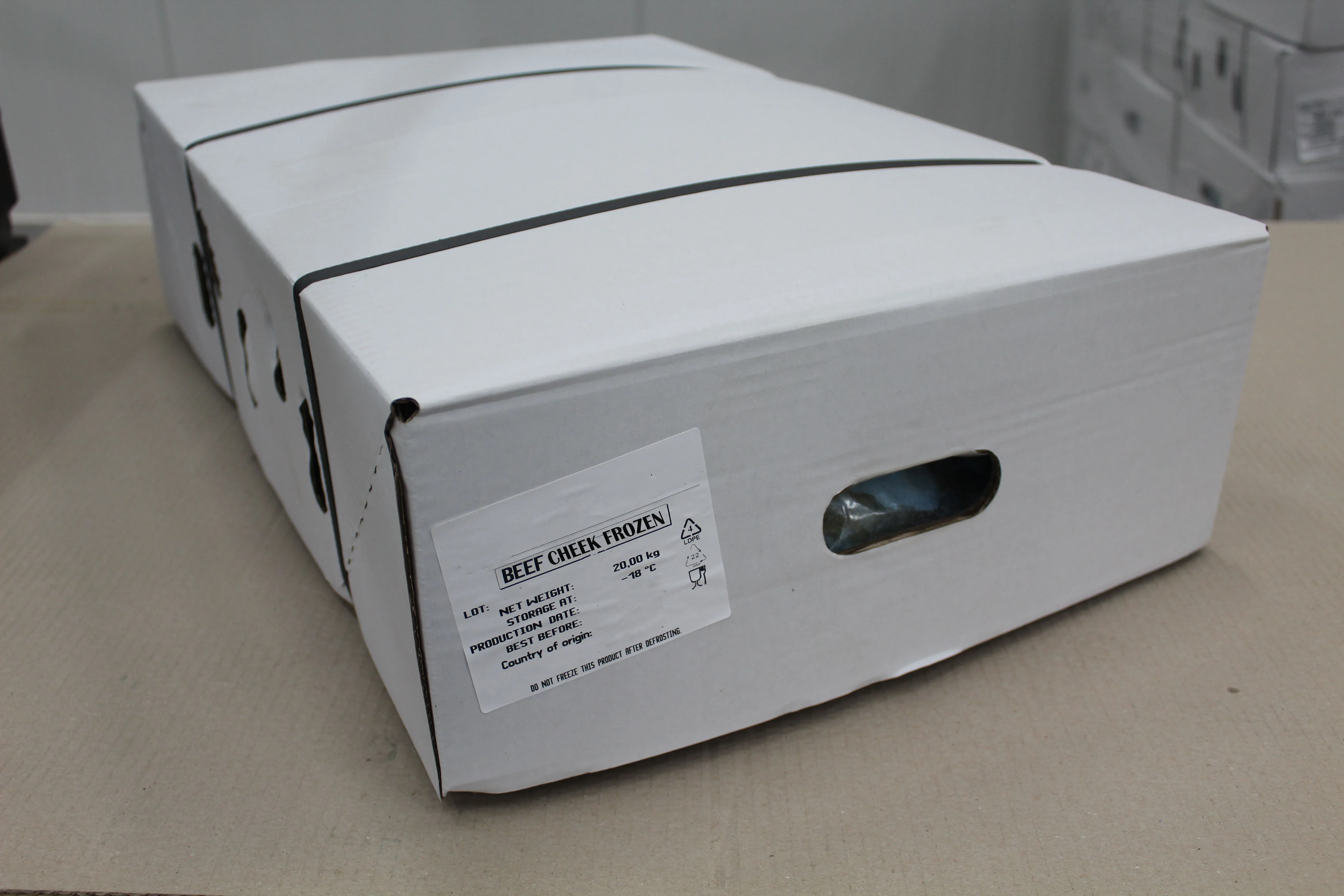 ORGANIC FROZEN BEEF CHEEK FRESH PROCESSING FROZEN BEEF CHEEK HIGH QUALITY BEEF CHEEK ORIGIN MONTENEGRO