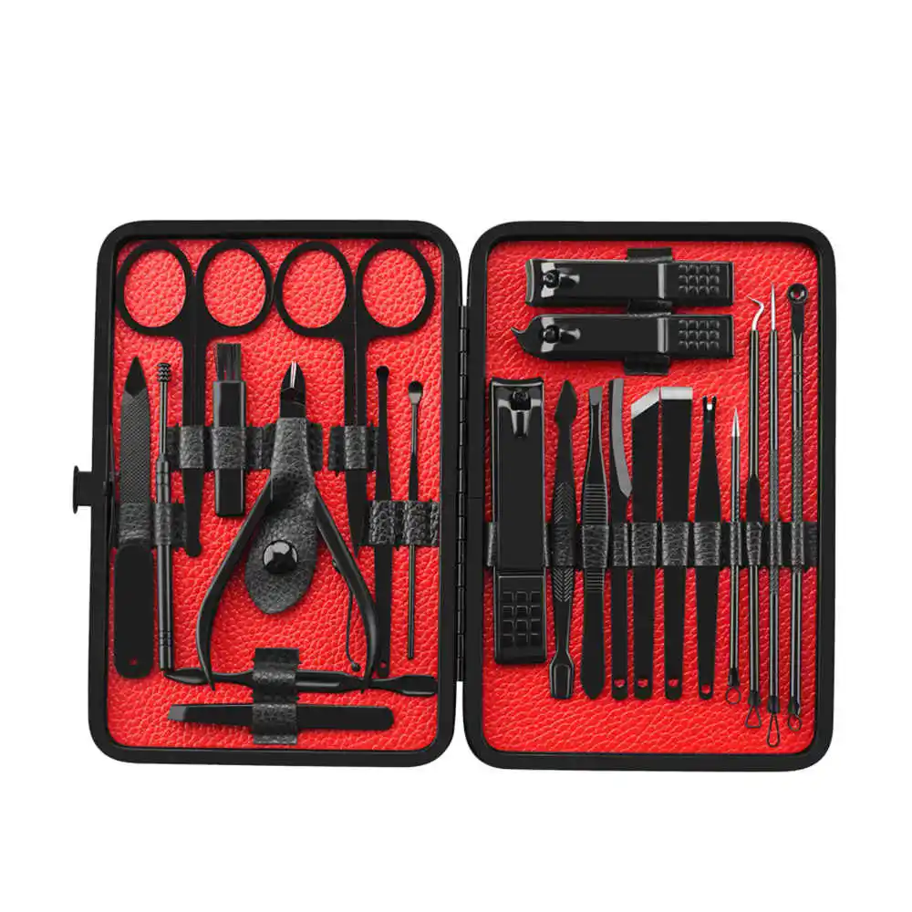 Pure stainless steel manicure and pedicure set reasonable price OEM service low MOQ durable manicure pedicure set