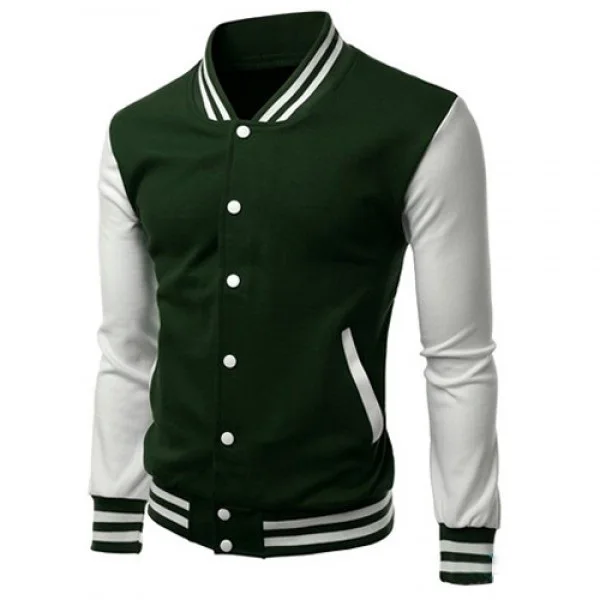 Varsity Jacket Letterman Baseball Jacket Red & White Customized Logo Colors Sizes Designs Fashion