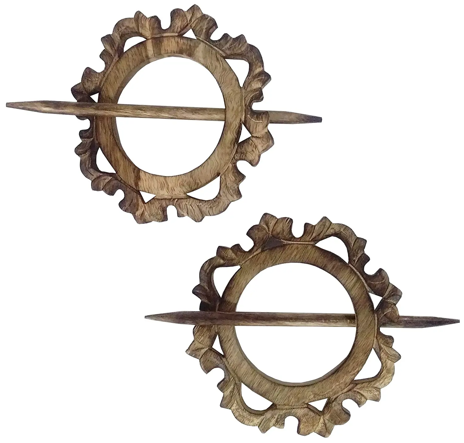 Дизайнерские Завязки для штор застежки завязки набор из 5 предметов в деревенском стиле декоративные деревянных завязок держатель пряжки