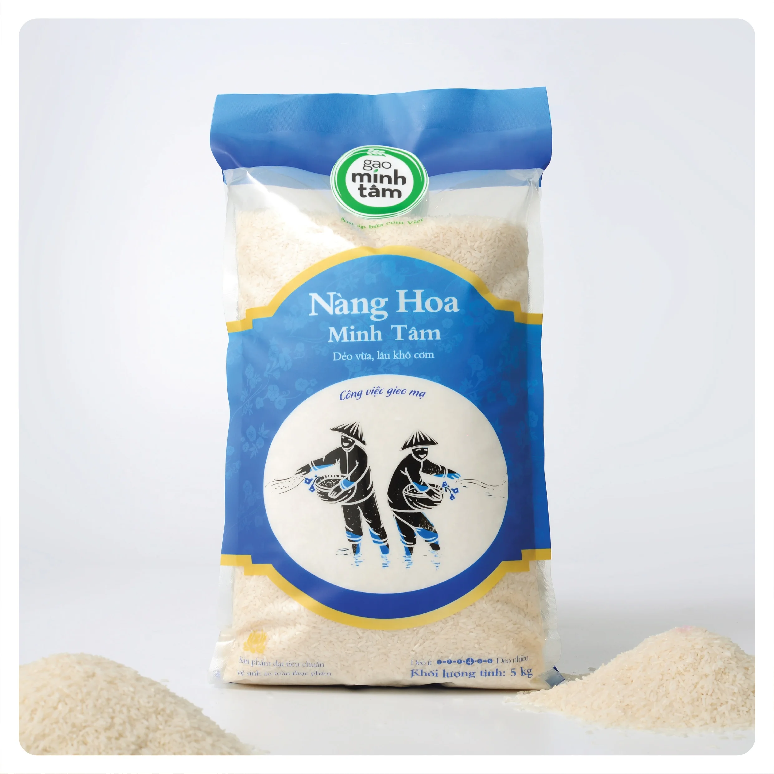 Nang Hoa риса Минь там бренда из Вьетнама сельское хозяйство сушеные Ароматические Среднезерный 18 месяцев полка