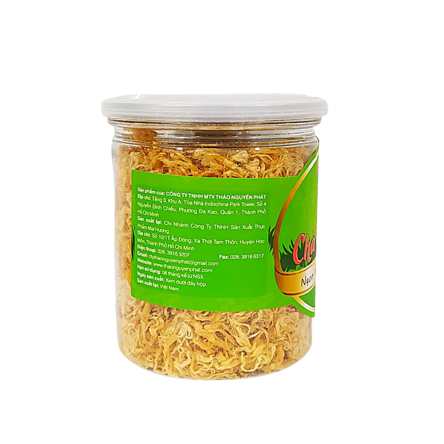 100% High quality Made in Vietnam Salted Shredded Pork 100g (jar) (Delicious Pork Floss/Rousong)Hot item meat snacks