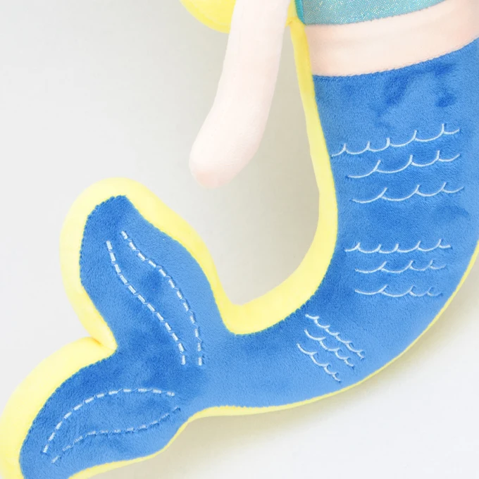 Free sample Cartoon Kids plush baby animal mermaid cushion decorative cushions shaped mermaid pillow