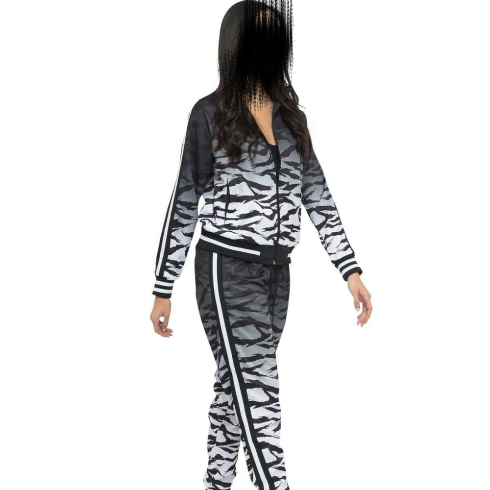 Cotton Women Good Quality Thick Cotton Winter Rhinestones Fleece Tracksuits Youth Nylon Street