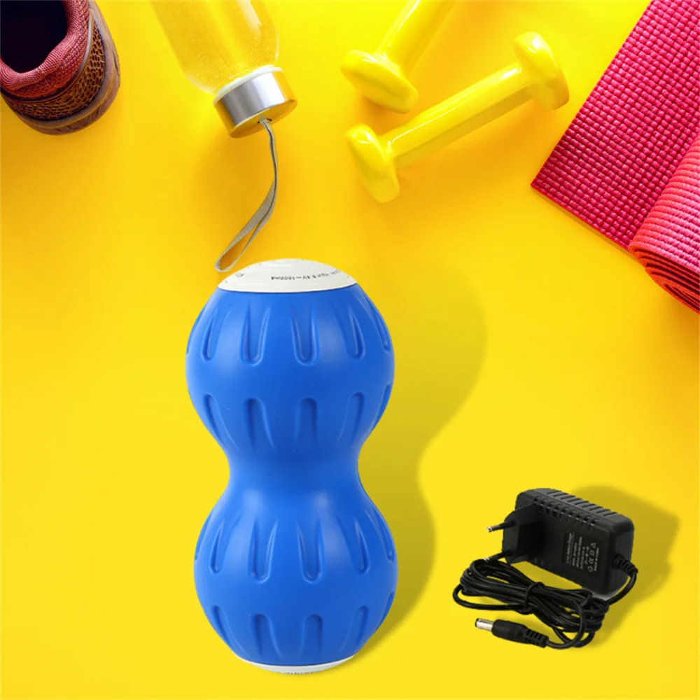 Customize Hand electric indoor vibrating silicone rubber peanut lacrosse massage roller ball set