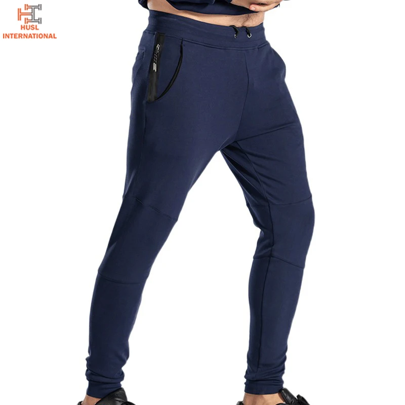 New Solid Color Men Casual Slim Fit Sports Solid Male Gym Cotton Skinny Joggers Sweat Pants