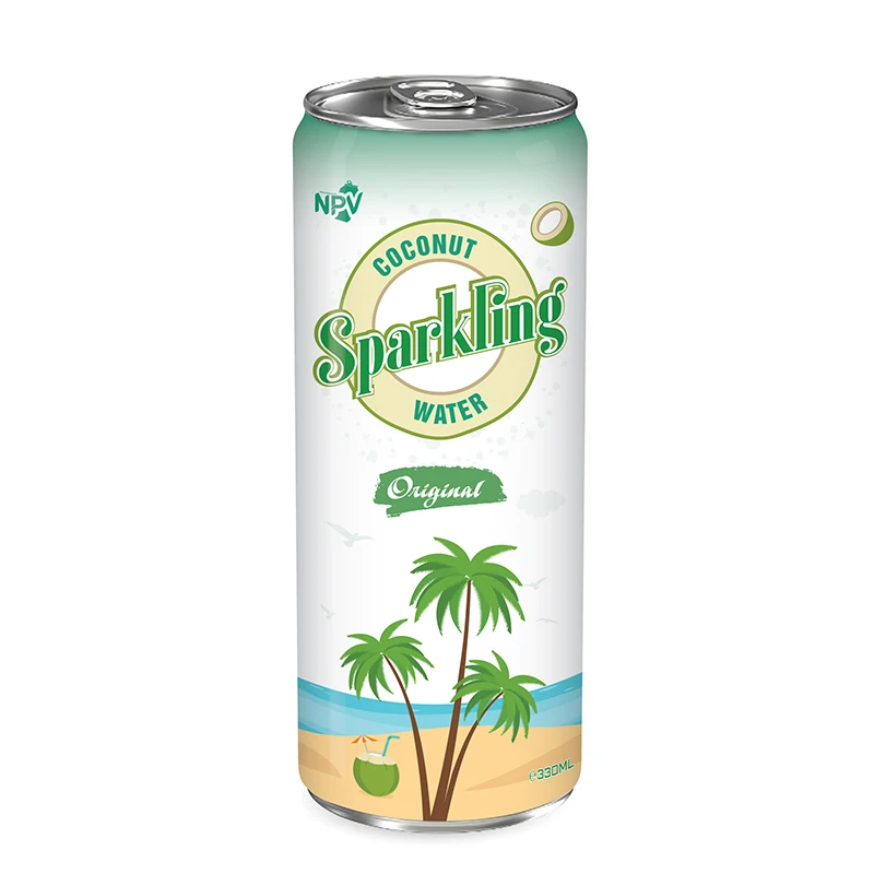 Vietnam Supplier Wholesale 330ml Fresh Coconut Water & Sparkling Grape Juice Flavored Natural Dried Hot Selling Company Price