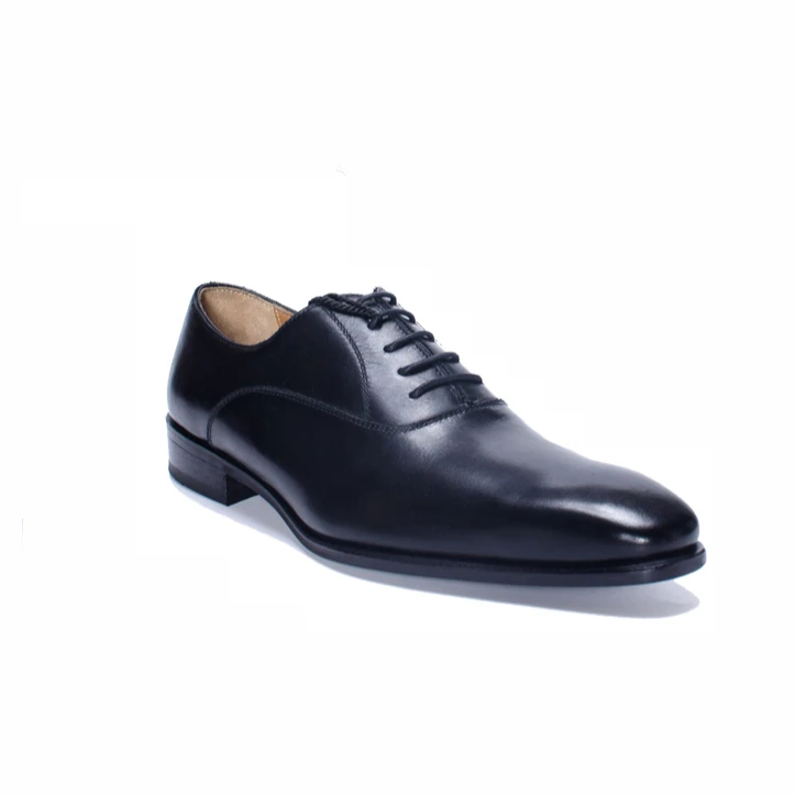 
casual dress shoes rubber outsole office genuine pure I leather formal shoes men 