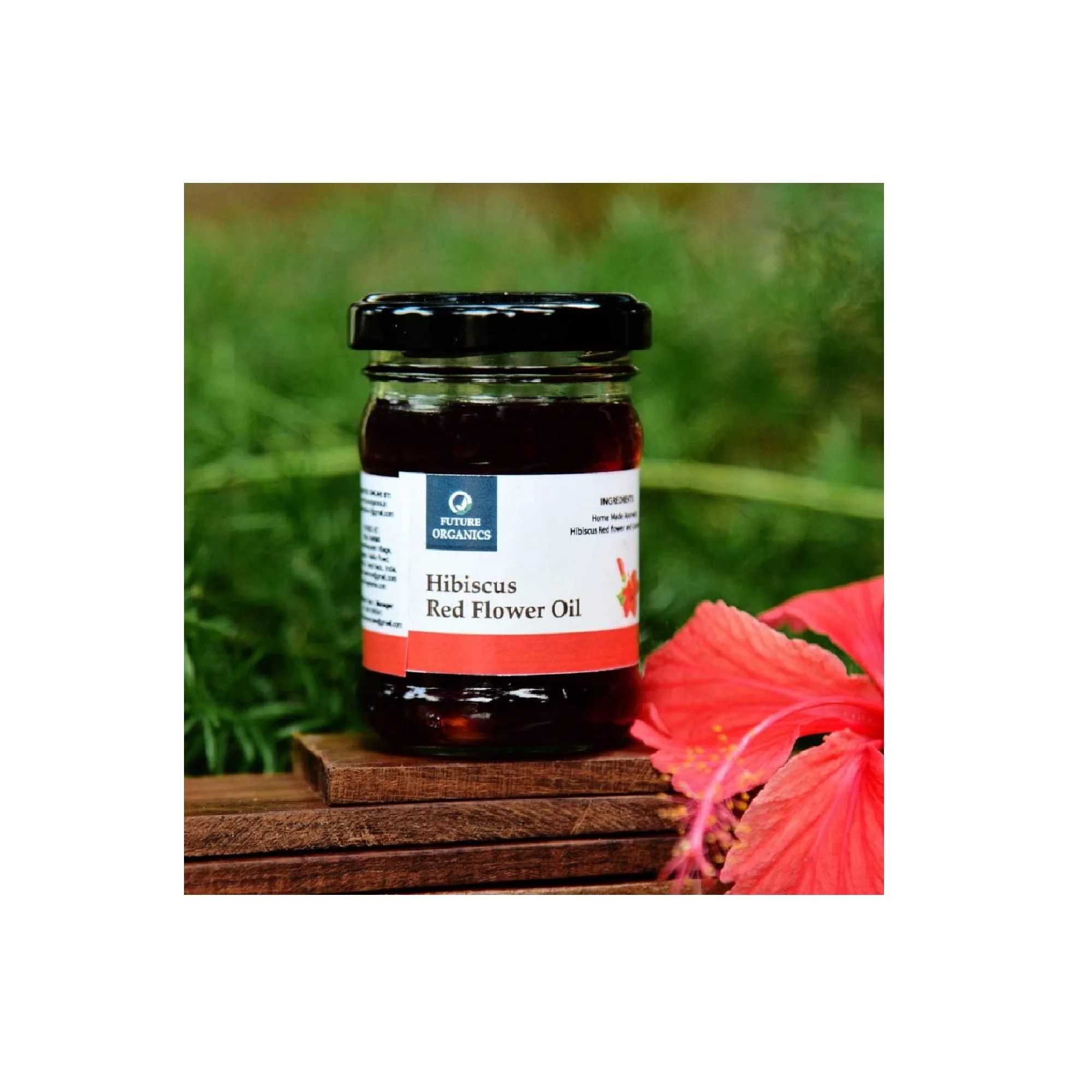 100% Wholesale Organic Nutrient Hibiscus Red Flower Hair Oil For Anti Hair Fall Softens Hair Growth and Strengthens