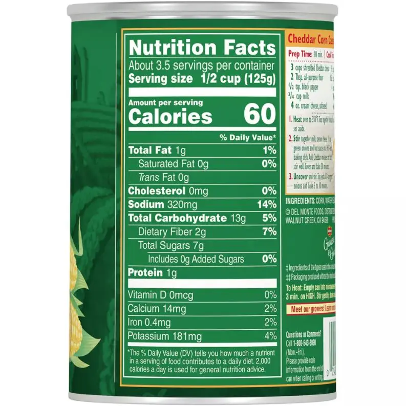 DelMonte консервированная банка из цельной кукурузы 15,25 унции (12 шт. в упаковке)