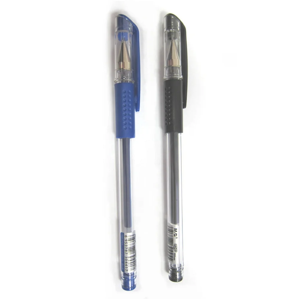 Хорошая пластиковая гелевая ручка Классические школьные и офисные канцелярские принадлежности черная синяя