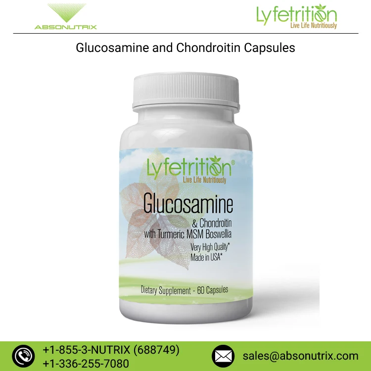 Huge Demand 100% Works Glucosamine and Chondroitin Joint Pain Capsules to Increase Joint Lubricant