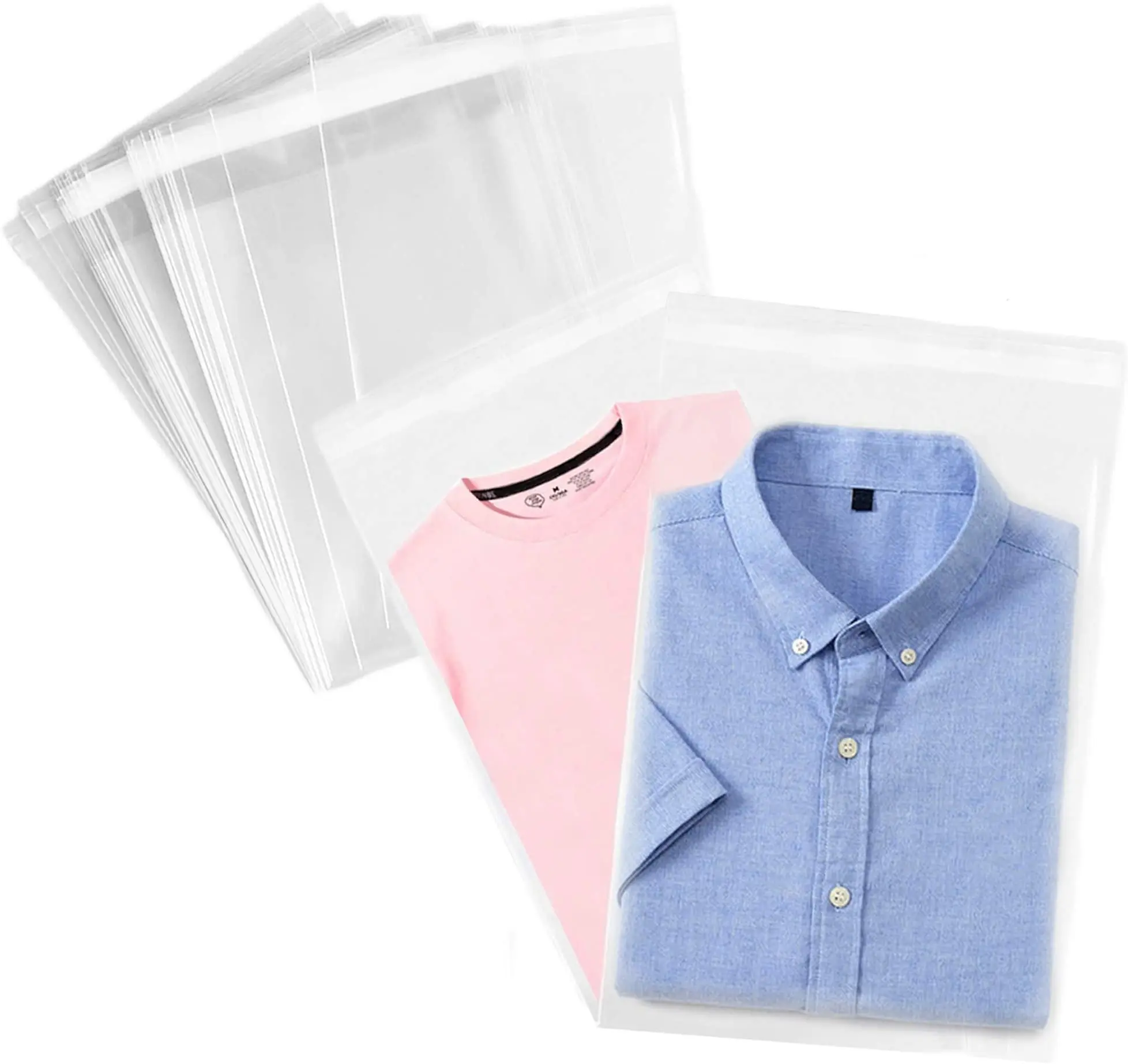 Self Seal Poly Bags with printing Easy Peel and Stick Clear - Vietnam Manufacturer