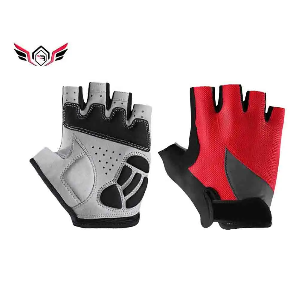 Good Quality Custom Fingerless Shock Absorbing Cycling Gloves Unisex Outdoor Sports Riding Cycling Gloves