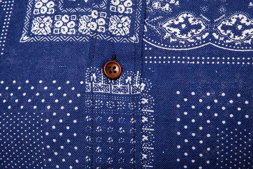 
Wholesale 2020 Hot sell 40% cotton 60% hemp shirt Plus Size Flower men shirt Slim Fit Hawaiian Shirts For Men 