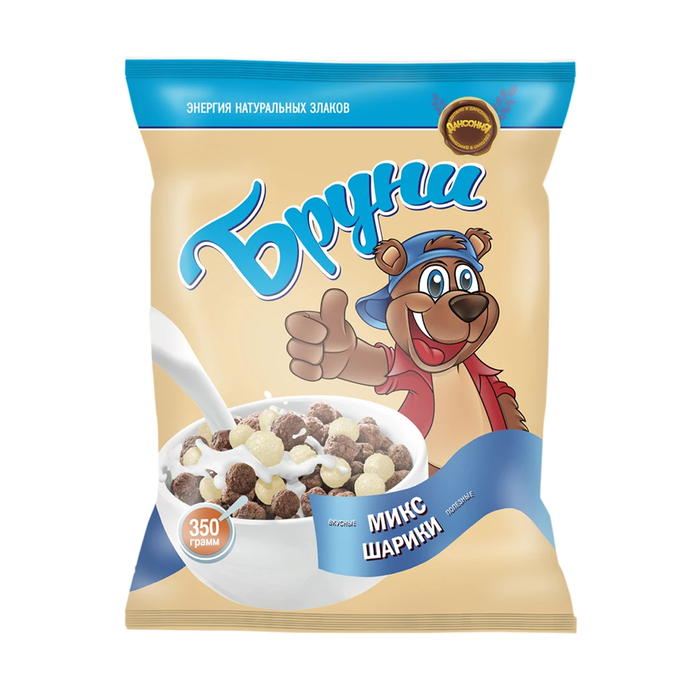 
Bruni balls chocolate DUO 350g sweet snack cereal ready breakfast wholesale from manufacturer 
