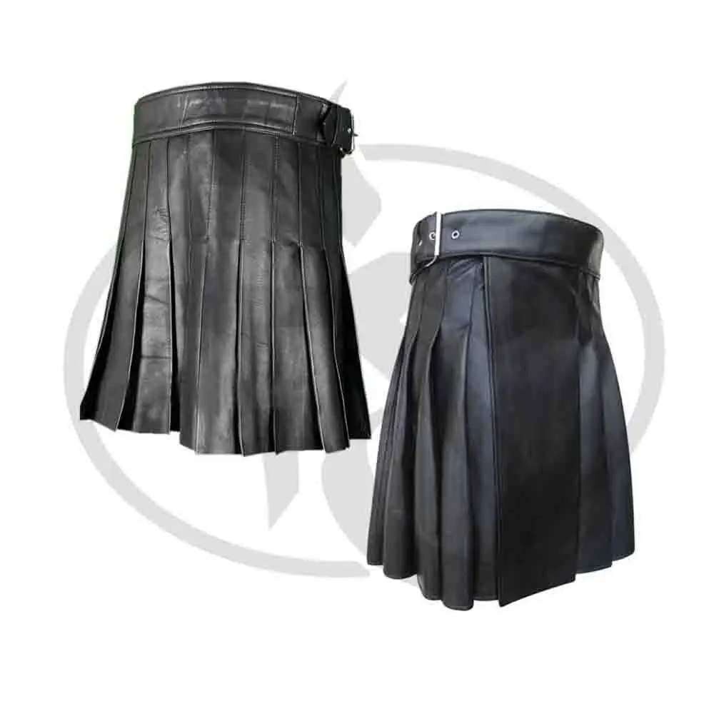 Wholesale Men Fashion Sport Utility Kilt Men Adjustable Genuine Leather Kilts