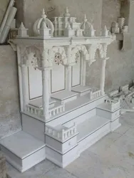 Latest New Designed Carved Natural White Stone White Marble Temple For Home Decor And Gifting Purpose