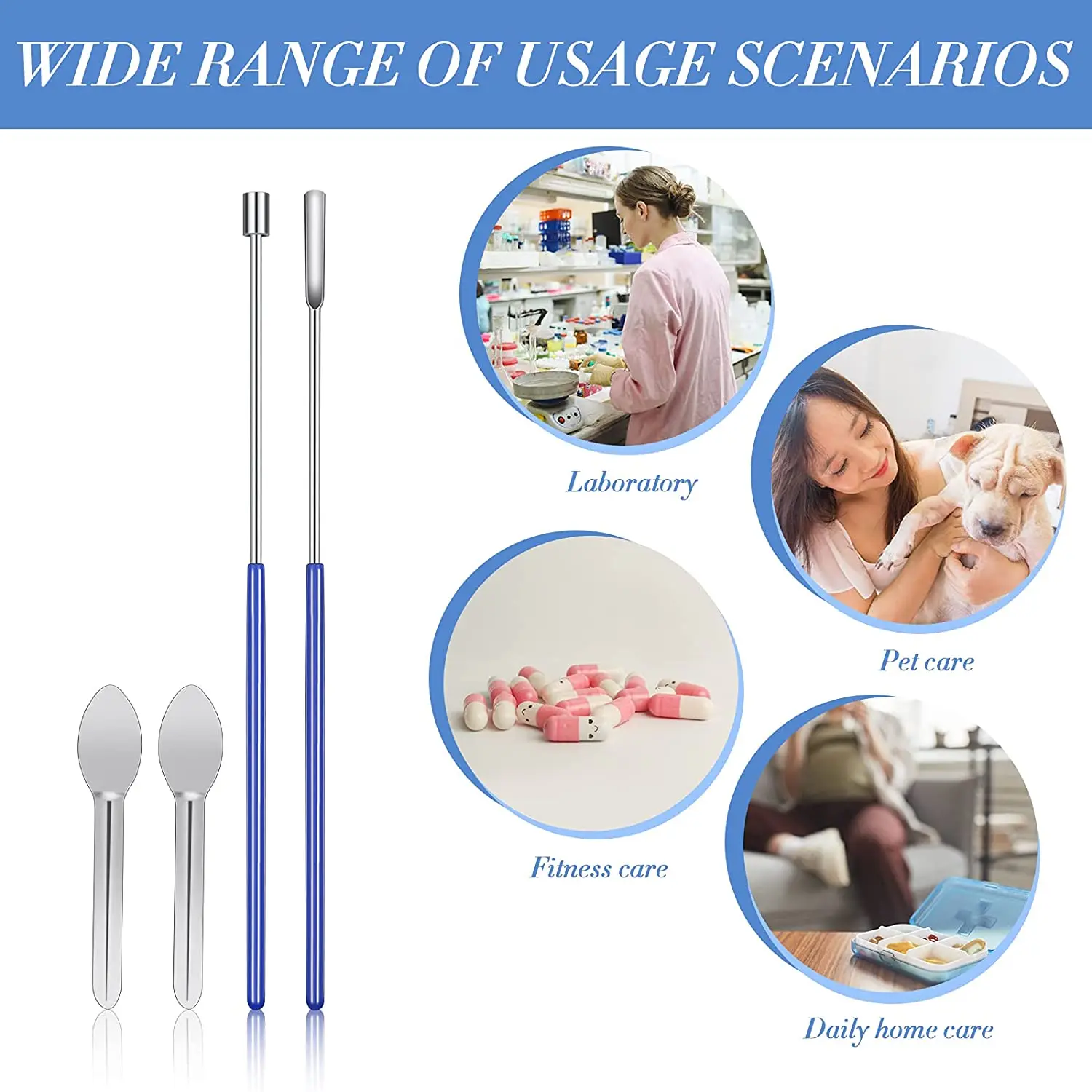 Capsule Filling Micro Spoon Spatula Herb Tamper Tool