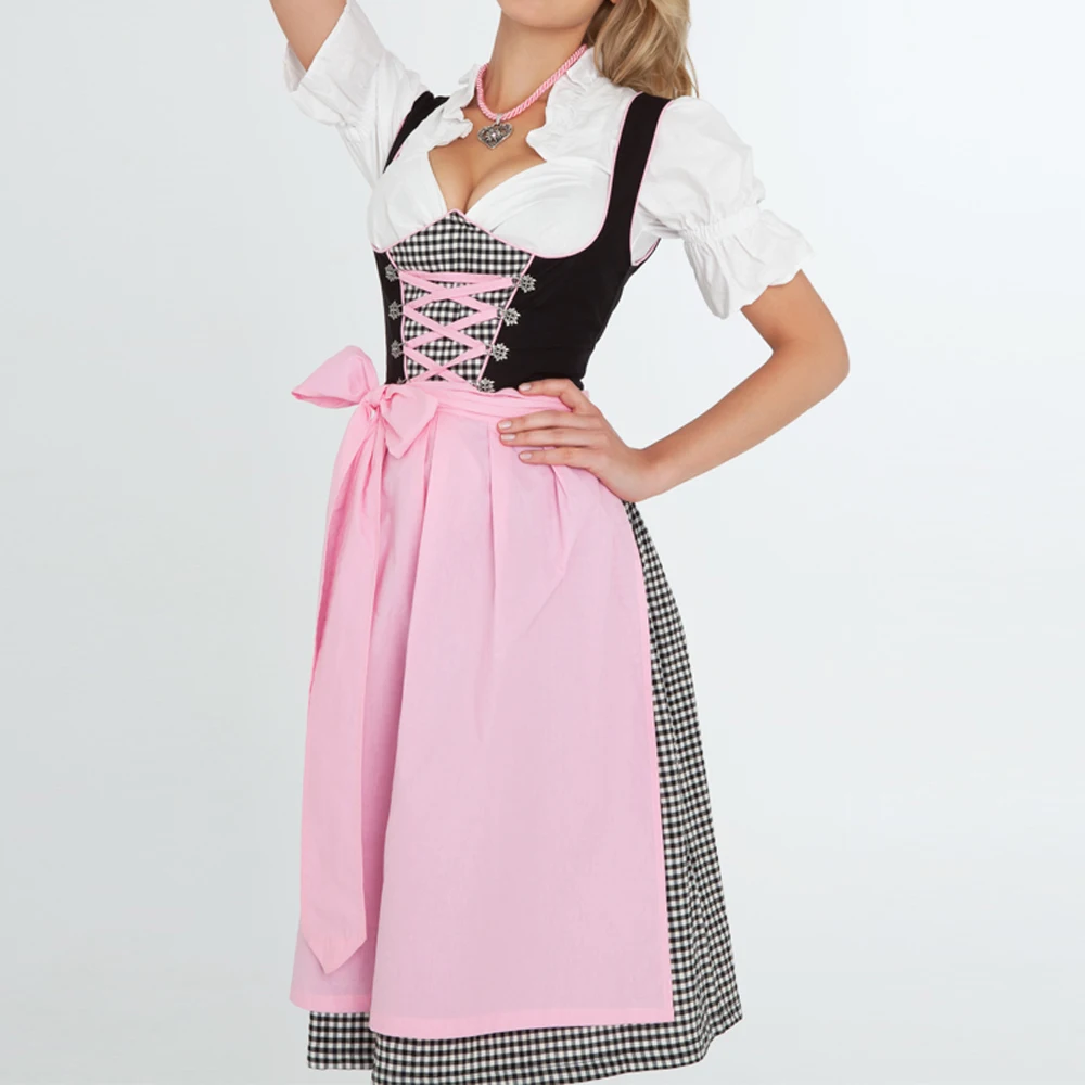 Premium Oktoberfest Dirndl Dress Cotton Polyester Custom Dirndl for Women / Midi Dirndl / German Dirndl Dress