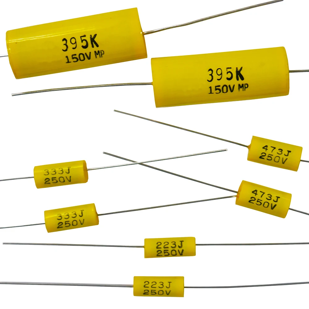 Taiwan Manufacturer high Quality of Axial Metallized Polyester Capacitor for audio capacitor