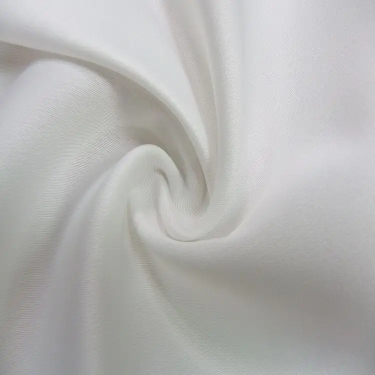 LCFC002 Taiwan 3/2 Twill 100 Polyester Smooth Soft Satin Bridal Fabric