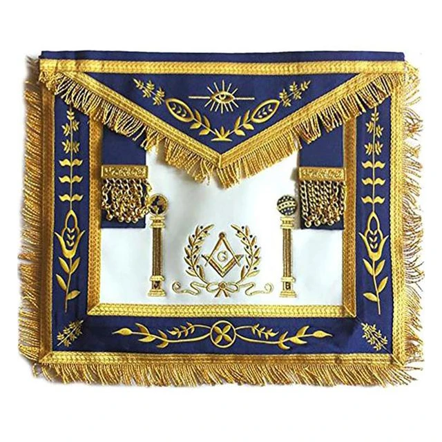 Masonic Master Mason Machine Embroidery Apron Freemasons Apron Wholesale Product
