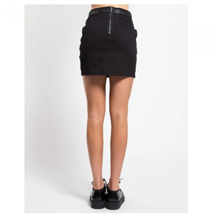 Gothic Women Kilt Tripp Buckle Up Punk Women Gothic Skirt