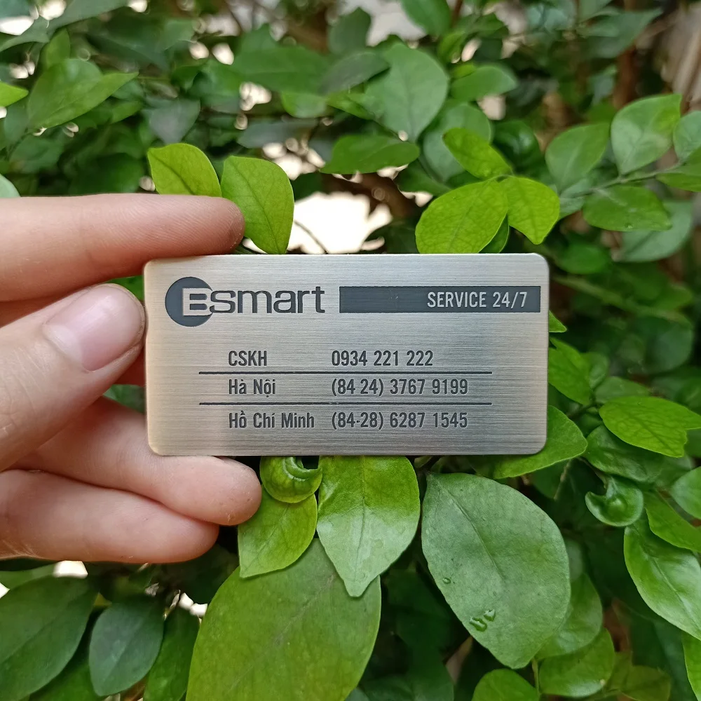 
Made in Vietnam custom design metal business card blank card printer metal 