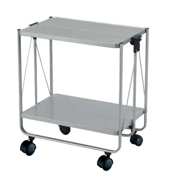 Home Furniture 2 Tier Folding Bar Cart Utility Cart