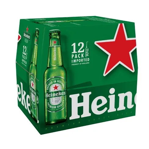  Голландское большое пиво Heinekens 330 мл X 24 бутылки