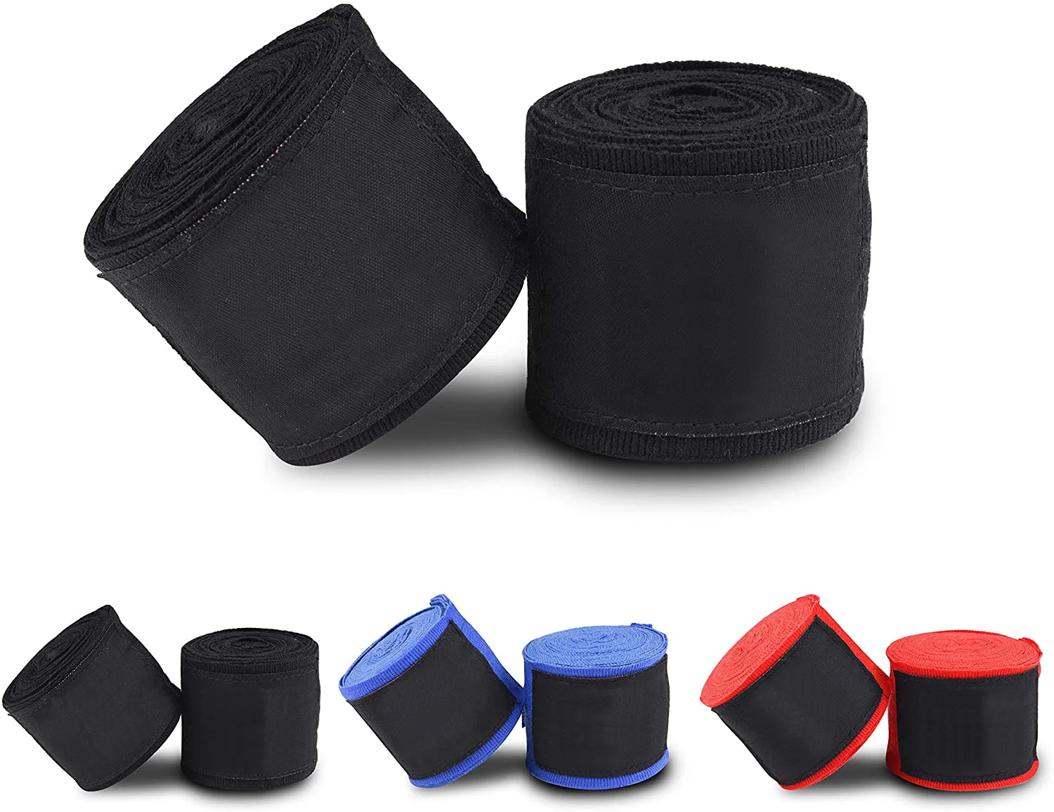 Hot Sale Custom Logo Hand Wraps Low Price Inner Fitness Elastic Handwraps Easy Cotton/Nylon Tape Boxing Colorful Hand Wraps