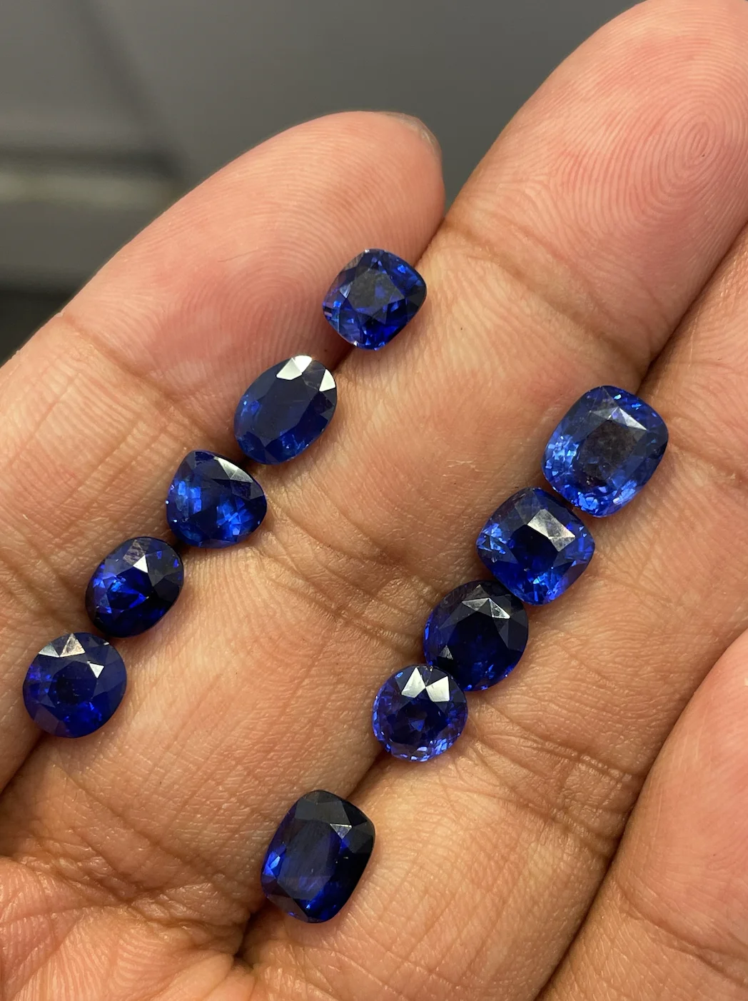 Heated Royal Blue Sapphire Natural Gemstone From Sri Lanka Ceylon Mines Loose Sapphire Step Cut By Real Gems