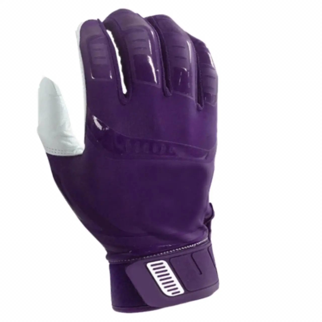 OEM Men Sheep Skin Leather Manufacturer Spandex Purple Baseball Batting Gloves