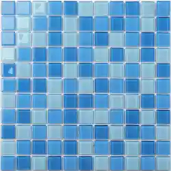 Голубая Плитка для бассейна, квадратная мозаика, Китайская мозаика, мозаичная декоративная мозаичная плитка, оптовая продажа, китайский производитель