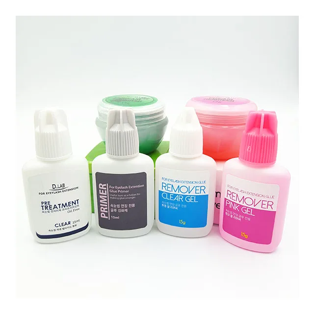 False Eye Lash Glue K-glue Gel Remover (pink) 15ml High Quality K-beauty Origin Eyelash Extension Professional Made in Korea