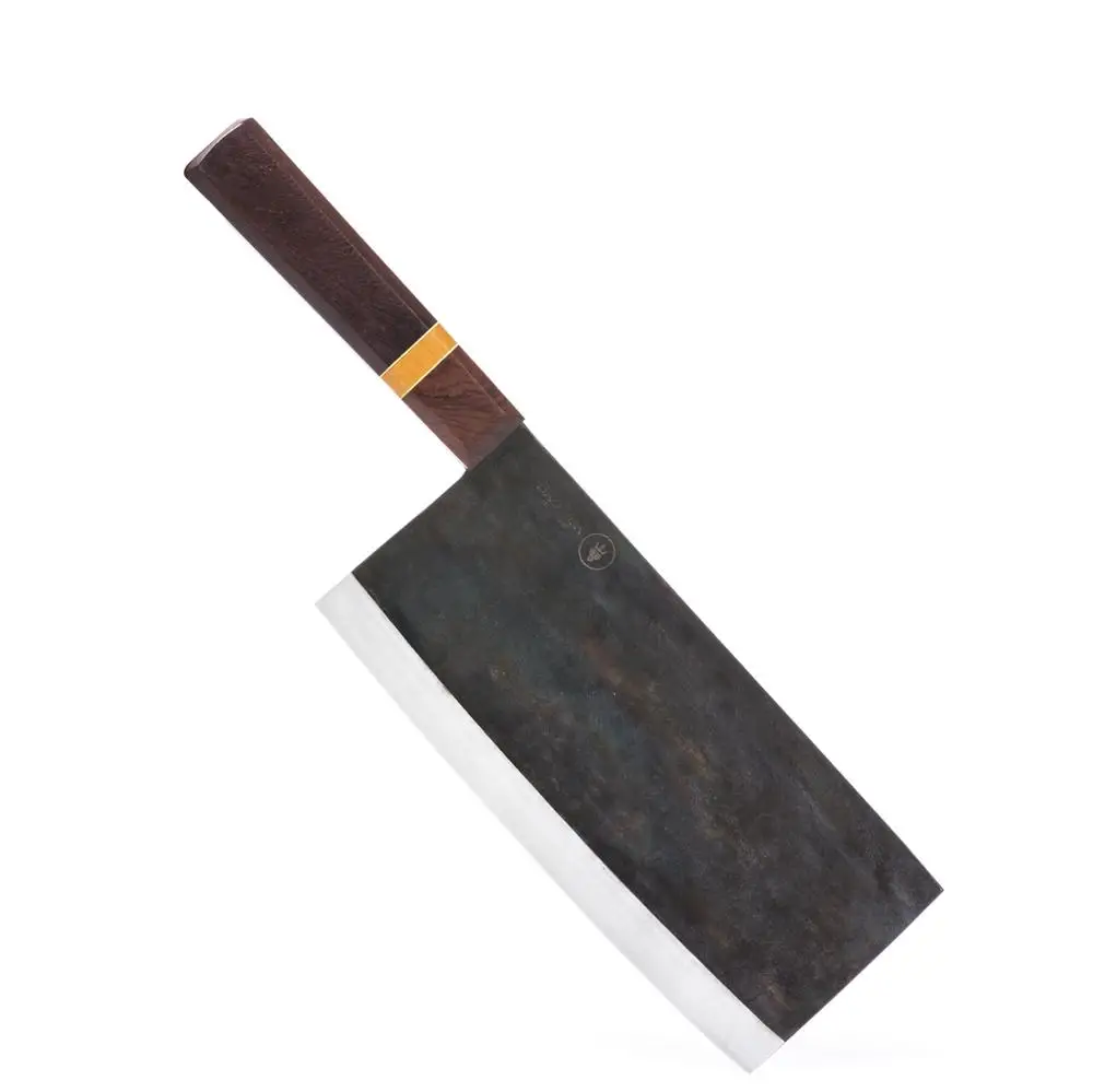 High Quality Cleaver 210 Hand Forged Knife Ebony,rosewood Wooden Handle High Carbon Steel Chef Knives All-season Sustainable