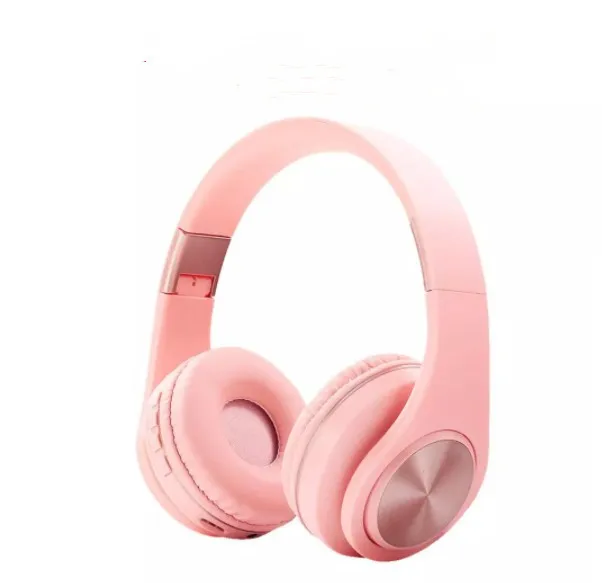 Foldable  Wireless Headphone With HD MIC Headset Support Tf Card Earphone Headphone