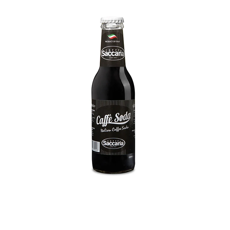 
Top Quality Italian Coffee Soda Saccaria carbonated soft drink Glass bottle 200ml 