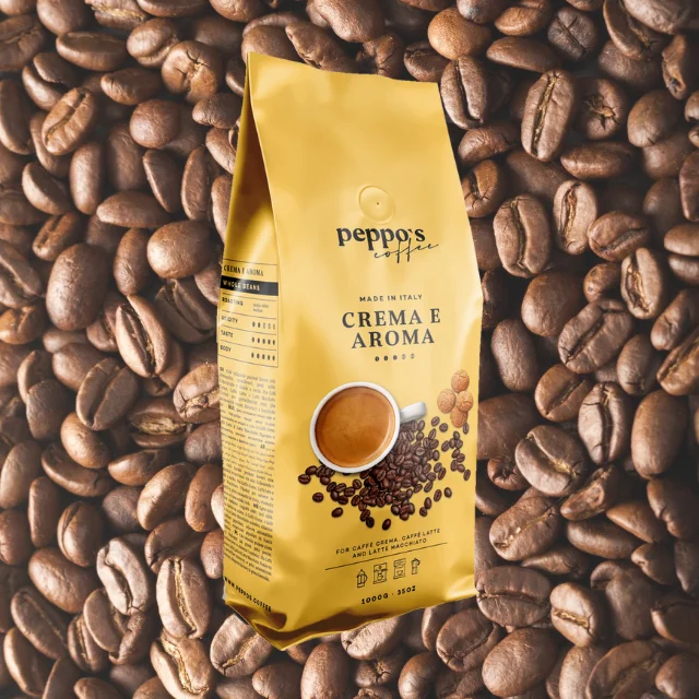 Лучшее итальянское качество 1 кг слегка шоколадных ароматизированных 100% кофе Арабика эспрессо на