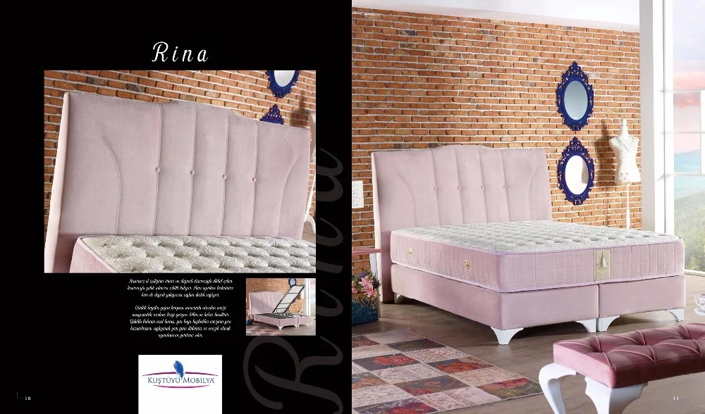 Contemporary Queen Size Solid Birch Wood Bed Base Modern Double Velvet Storage Bed for Home Bedroom Furniture