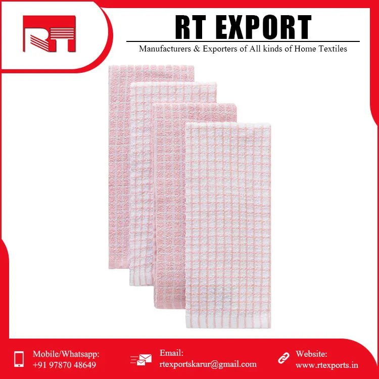 Best Selling Washable Customized Design Pure Cotton  Printed Dish Towel at Wholesale Price