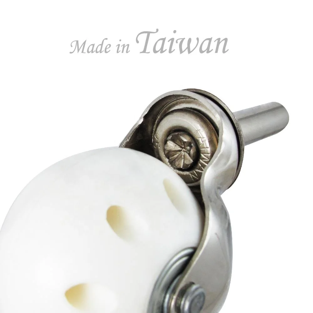 CCE Caster 58mm PP White Ball Bearings Furniture Rollers Wheels