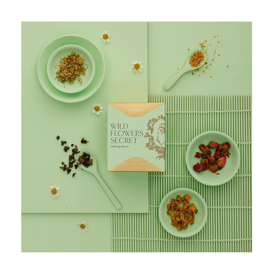 Топ метка частного назначения чай со вкусовыми добавками 2021 ForThe полевые цветы Secret имеет 2 лет срока годности сделано в Таиланде