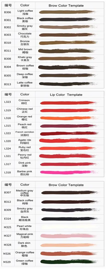 1000 мл полуперманентный макияж татуаж бровей чернила пигмент для губ подводки